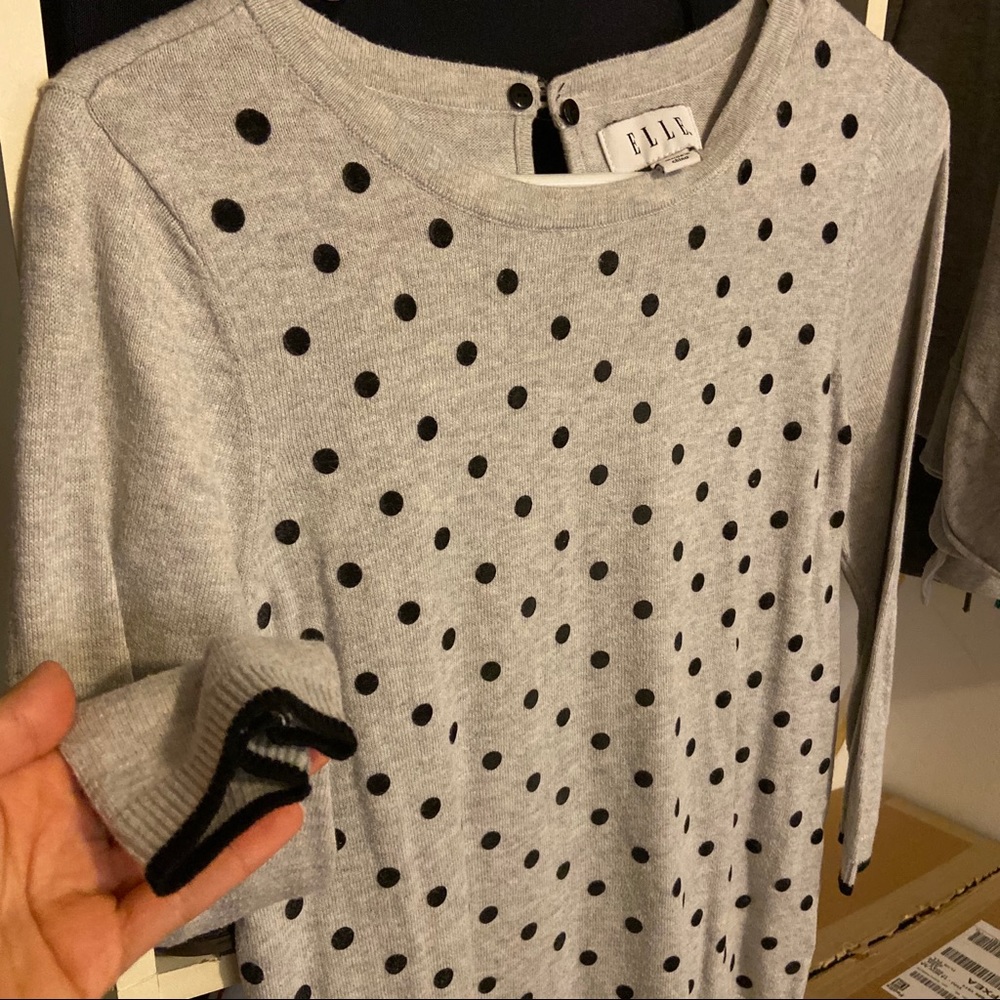 Polka dot sweater
